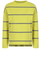 Citronelle and Storm Button Side Karlie Pullover