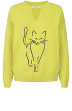 Citronelle Cat Embroidered Jumper