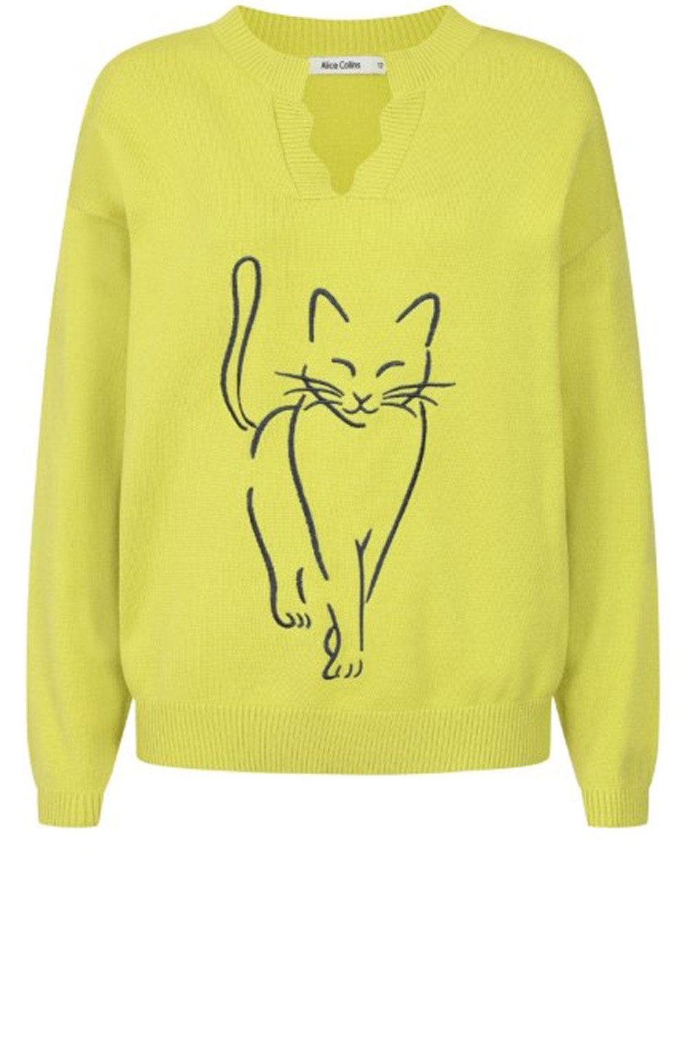 Citronelle Cat Embroidered Jumper