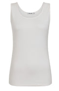Classic White Cotton Vest Top