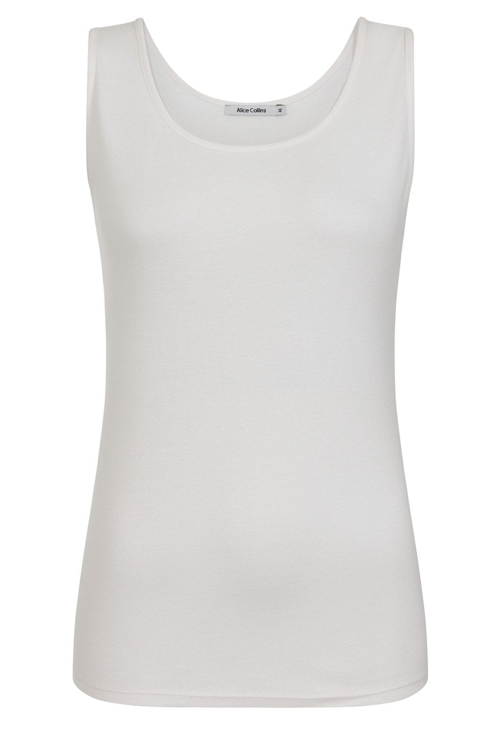Classic White Cotton Vest Top