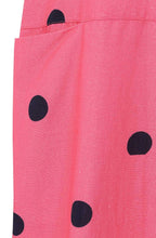 Dana Hot Pink and Midnight Blue Dot Dress