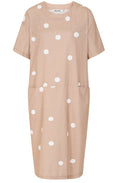Dana Latte and Wild Oat Front Pocket Dress