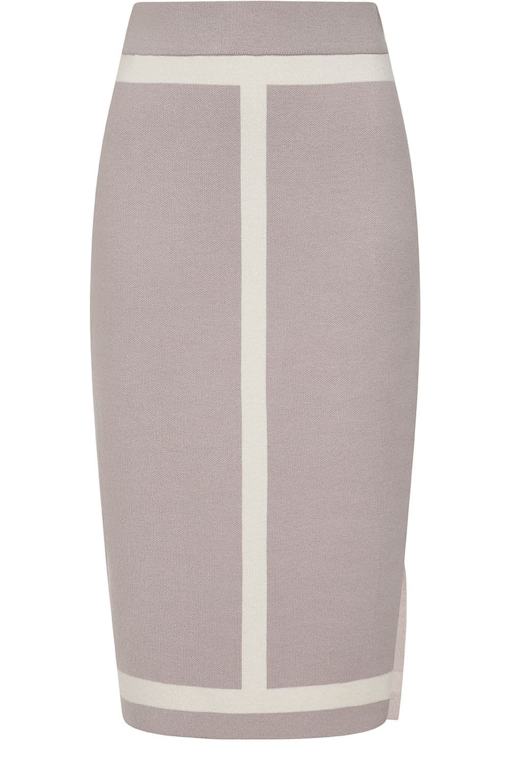 Dove and Wild Oat Knitted Poppy Skirt
