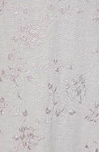 Dusky Grey Posy Embroidered Hazel Dress