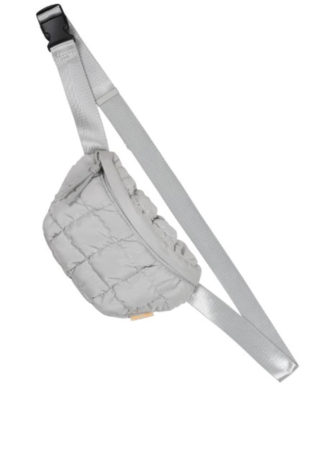 Elephant Grey Demi Quilted Crossbody Bag