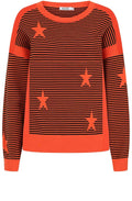 Flame and Black Una Pullover