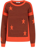 Flame and Black Una Pullover