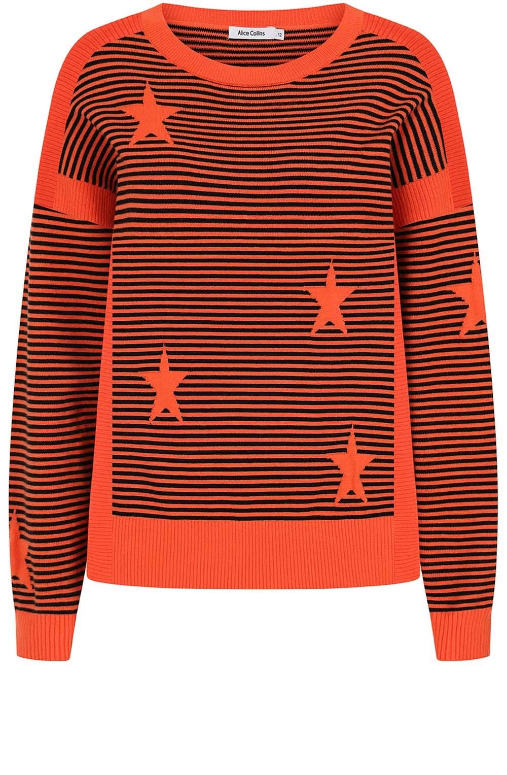 Flame and Black Una Pullover