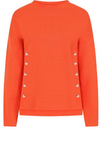 Flame Button Side Karlie Pullover