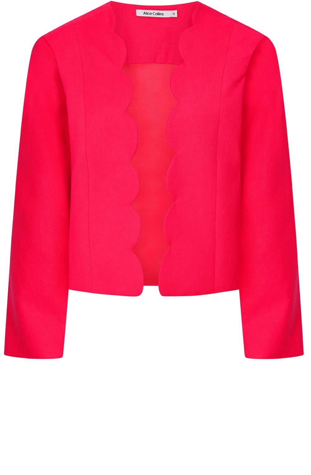 Fuchsia Cora Scallop Jacket