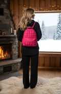 Fuchsia Demi Quilted Rucksack