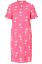 Hot Pink Dandelion Embroidered Dress