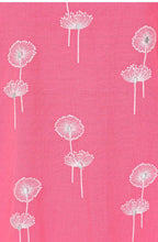 Hot Pink Dandelion Embroidered Dress