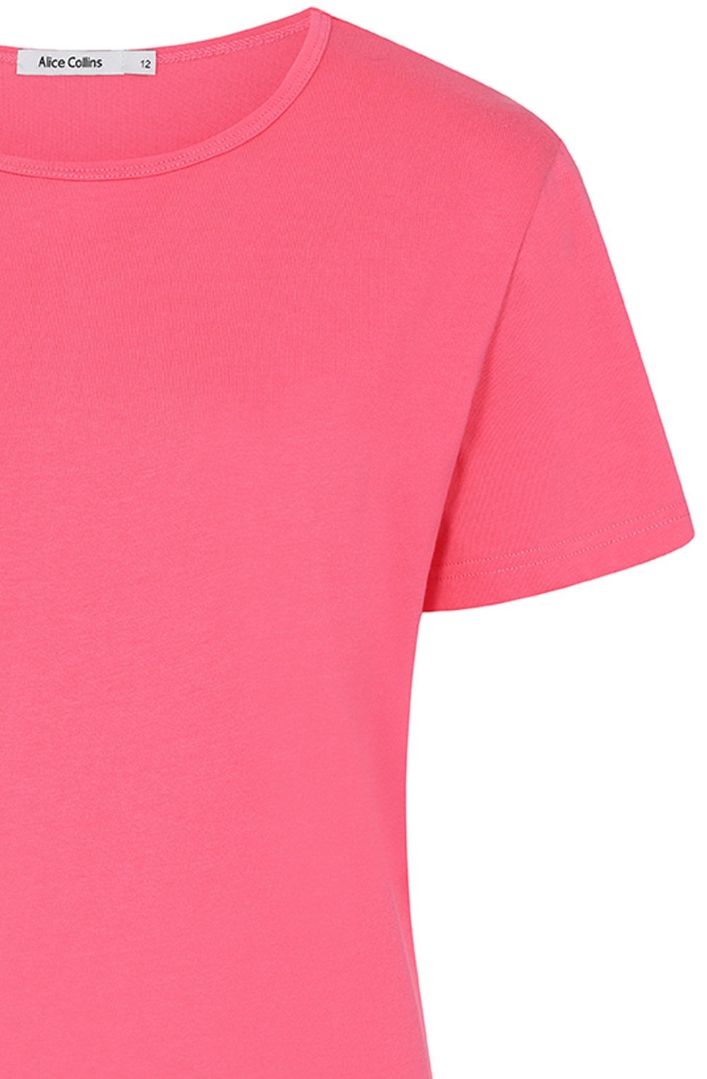 Hot Pink Perfect Plain T Shirt