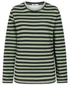 Khaki and Black Striped April Top