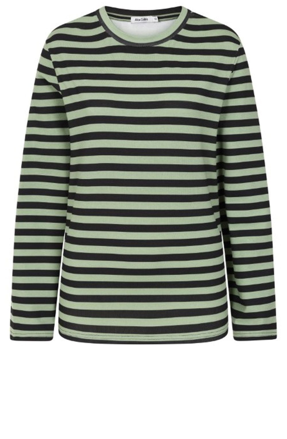 Khaki and Black Striped April Top