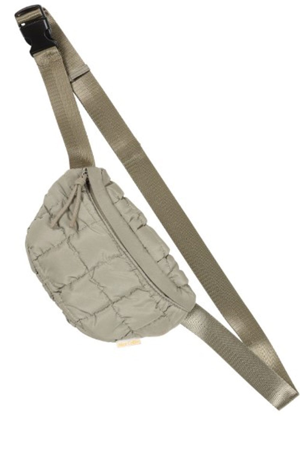 Khaki Demi Quilted Crossbody Bag