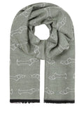 Khaki Sausage Dog Scarf
