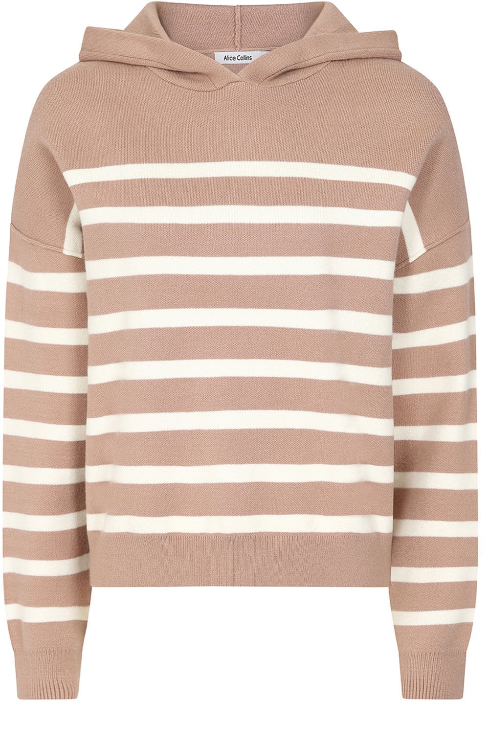 Latte and Wild Oat Padstow Hooded Pullover