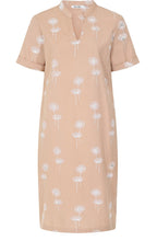 Latte Dandelion Embroidered Hazel dress