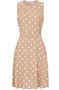 Latte Polka Dot Julia Dress