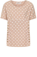 Latte Polka Dot Kylie Shortened Tunic
