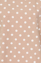 Latte Polka Dot Kylie Shortened Tunic