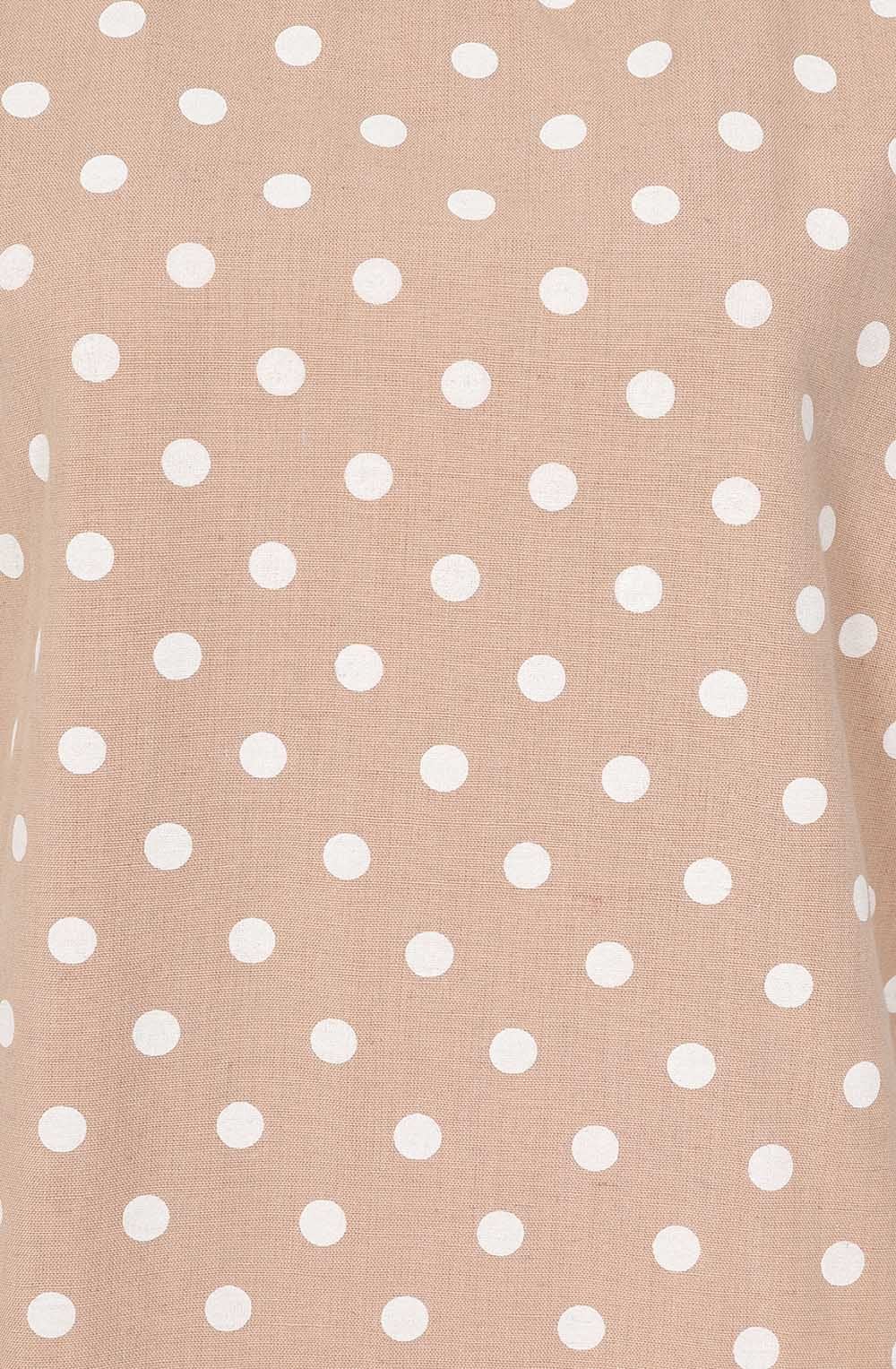 Latte Polka Dot Kylie Shortened Tunic