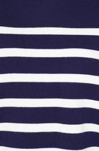 Midnight and White Padstow Hooded Pullover