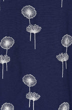 Midnight Blue Dandelion Embroidered Hazel Dress