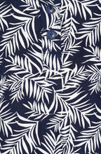 Midnight Blue Palm Keira Blouse