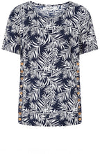 Midnight Blue Palm Kylie Shortened Tunic