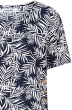 Midnight Blue Palm Kylie Shortened Tunic