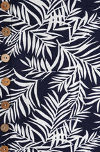 Midnight Blue Palm Kylie Shortened Tunic