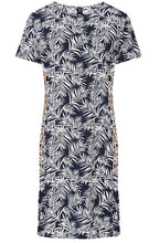 Midnight Palm Leaf Kylie Dress