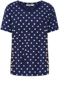 Midnight Polka Dot Kylie Shortened Tunic