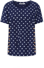 Midnight Polka Dot Kylie Shortened Tunic