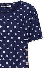 Midnight Polka Dot Kylie Shortened Tunic