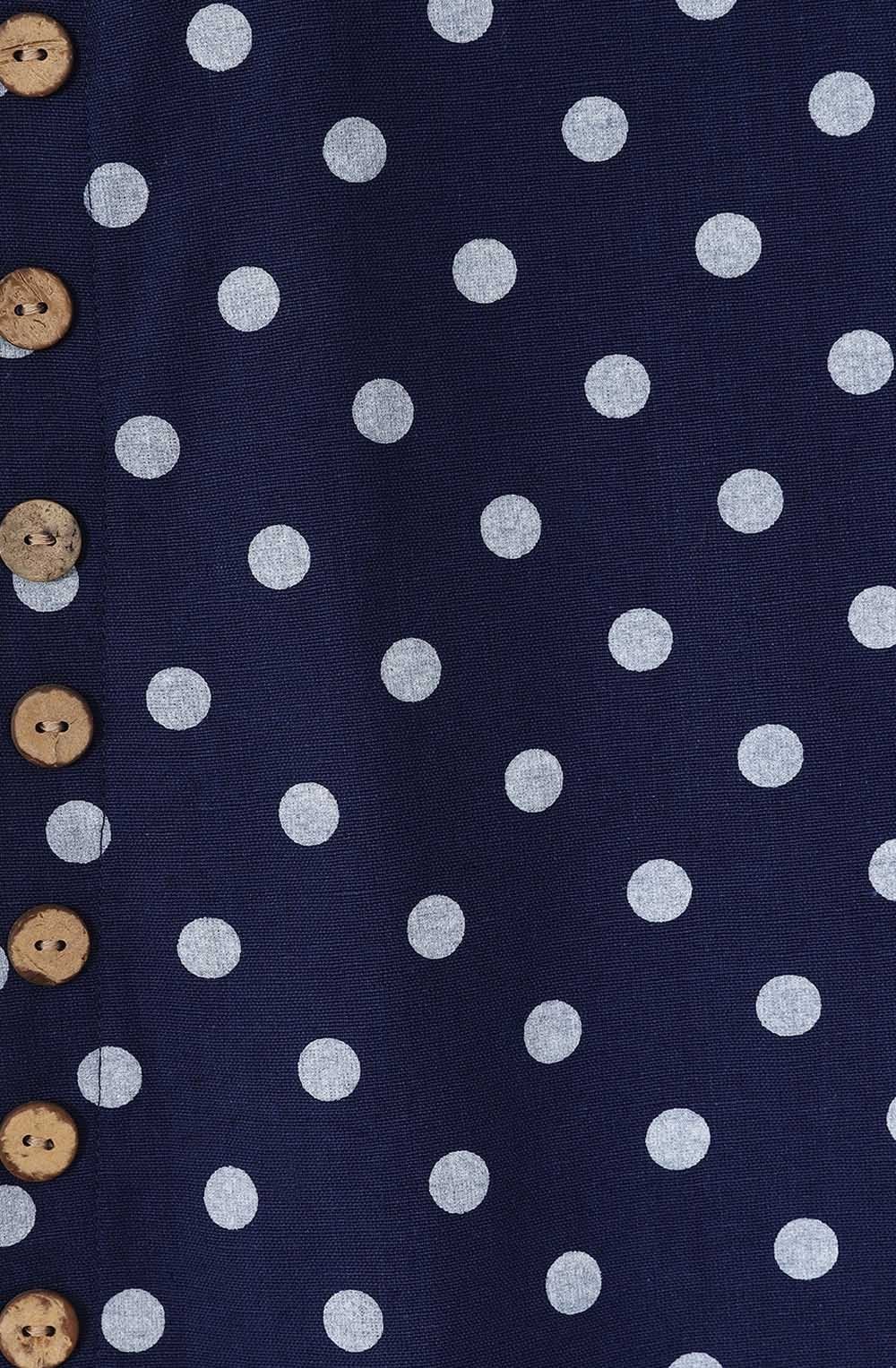 Midnight Polka Dot Kylie Shortened Tunic