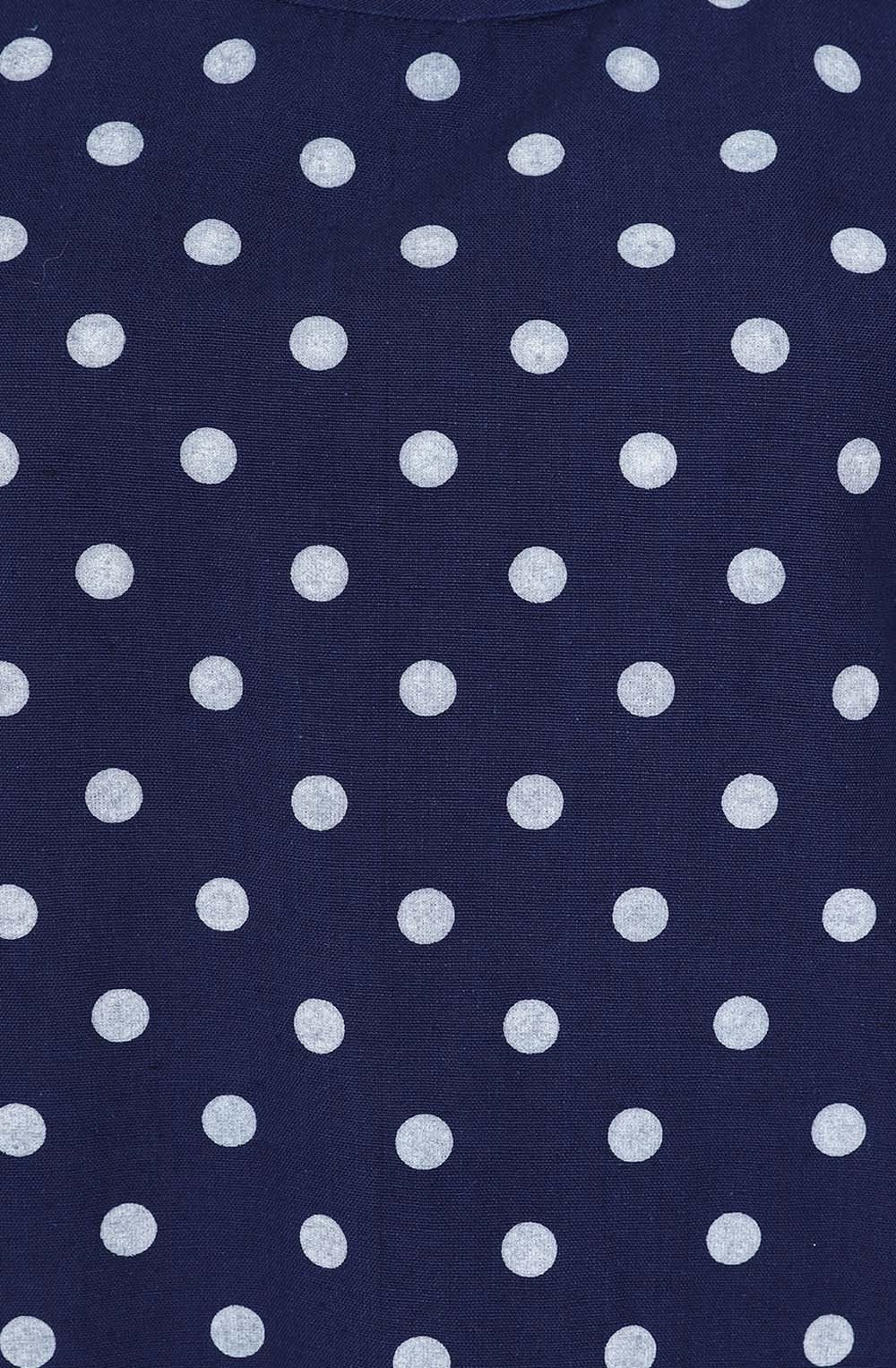 Midnight Polka Dot Kylie Shortened Tunic