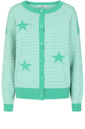 Mint and White Martha Cardigan