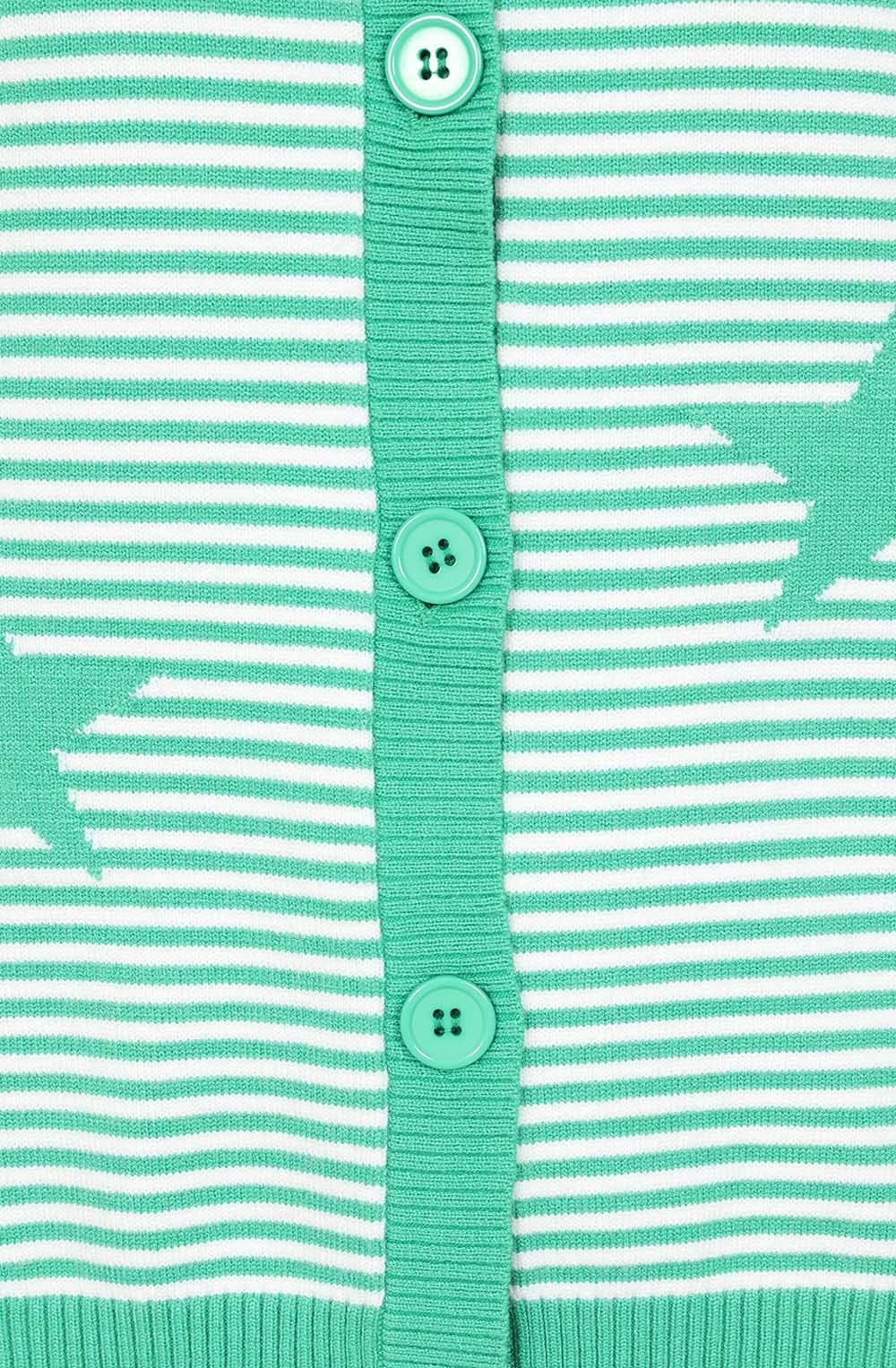 Mint and White Martha Cardigan