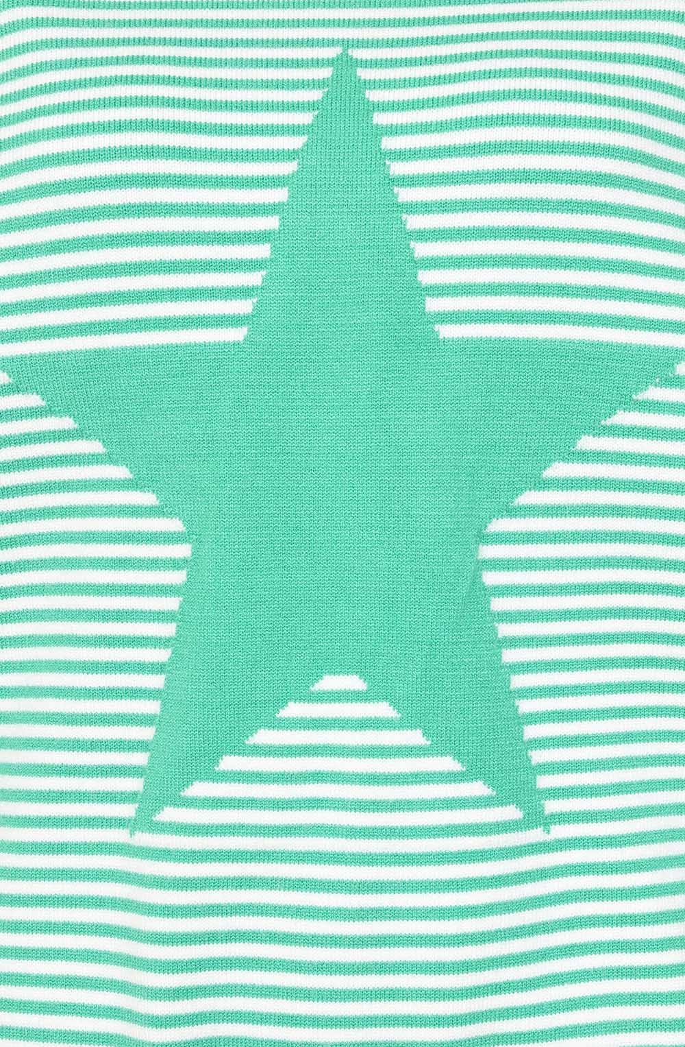 Mint and White Martha Pullover