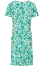 Mint Palm Leaf Kylie Dress
