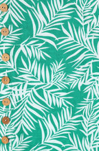 Mint Palm Leaf Kylie Dress