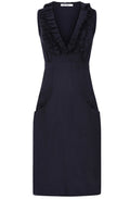 Navy Kelly Ruffle Dress