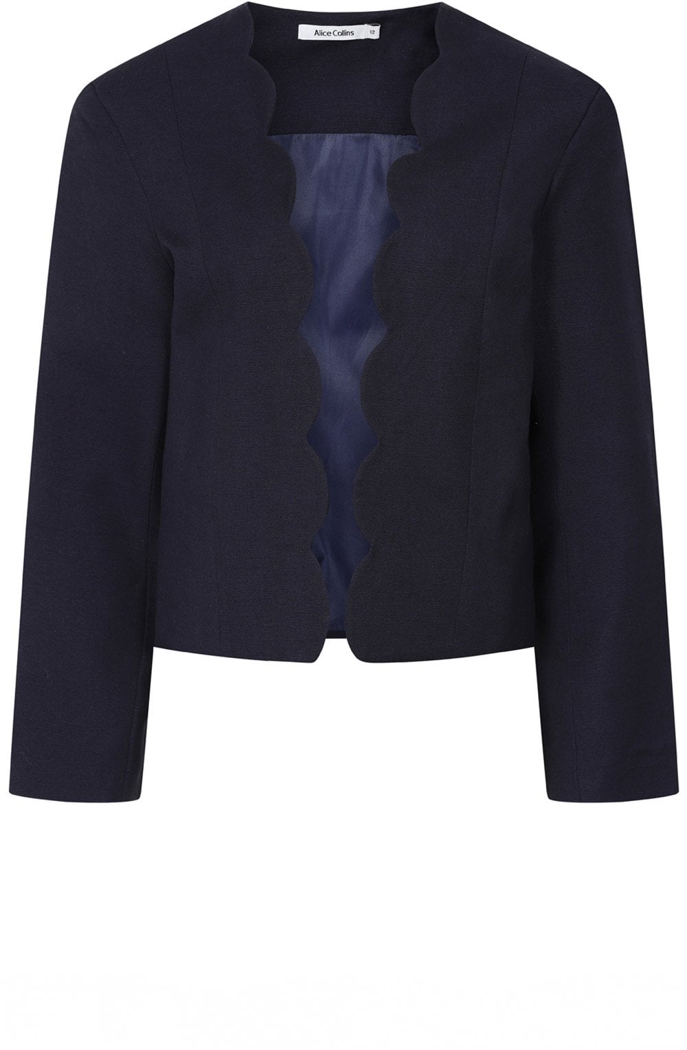 Navy Scallop Jacket
