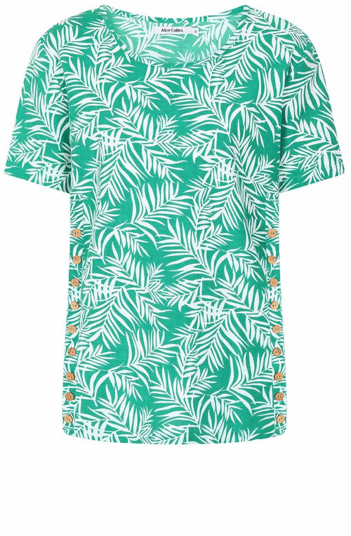 Palm Mint Kylie Shortened Tunic