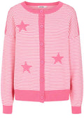 Pink and White Martha Cardigan